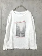 green label relaxing グリーンレーベルリラクシング ユナイテッドアローズ 3612-699-2461 フォトプリント ロングスリーブ カットソー 白  ■■レディース