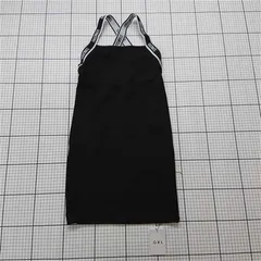 ◇ Θ グレイル GRL ストラップロゴキャミソールワンピース ブラック系 S レディース E  【1601210015557】