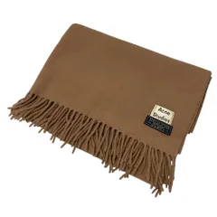 美品 Acne Studios アクネストゥディオズ ウール フリンジマフラー ストール ブラウン レディース 古着 中古 USED