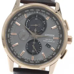 シチズン CITIZEN AT8113-12H/H804-S099412 エコドライブ クロノグラフ ソーラー電波 メンズ 美品 内箱・保証書付き_939166