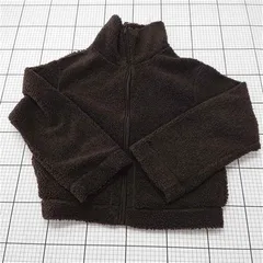 ◇ ⊇ エイチアンドエム H&M ボアフリースジャケット ブラウン系 メンズ Mサイズ E  【1512220032543】