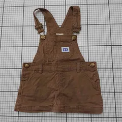 ◇ Θ バディリー Buddy Lee 95cm ブラウン系 キッズサロペットスカート E  【1601210007514】