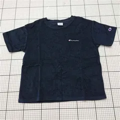 ◇ Θ チャンピオン Champion CW-T331 ロゴ刺繍Tシャツ ネイビー系 メンズ Mサイズ E  【1601210007484】
