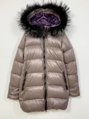 DUVETICA デュベティカ 01339314 ファー付き ロング コート size38/紫 ◆■◎レディース