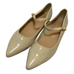 未使用 ORiental TRaffic オリエンタルトラフィック メリージェーンレインパンプス R-1024 37 23.5cm ベージュ レディース 古着 中古 USED