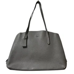 良品 COACH コーチ チャーリー キャリーオール トートバッグ 52547 グレー レディース 古着 中古 USED