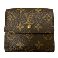 美品 LOUIS VUITTON ルイヴィトン モノグラム ポルトモネ ビエ カルトクレディ Wホック 財布 ウォレット M61652 ブラウン レディース 古着 中古 USED