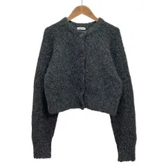 美品 24AW FRAY I.D フレイアイディー ウールアルパカクロップドカーディガン FWNT245009 F グレー レディース 古着 中古 USED