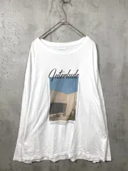 green label relaxing グリーンレーベルリラクシング ユナイテッドアローズ 3612-699-2461 フォトプリント ロングスリーブ カットソー 白 ■■レディース