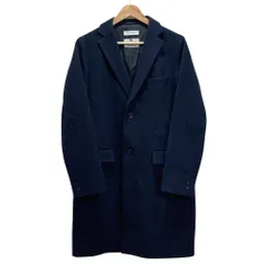 良品 BEAUTY&YOUTH UNITED ARROWS ビューティー&ユース GARDENA イタリア製生地 メルトン チェスターコート M ネイビー レディース 古着 中古 USED