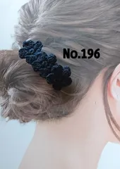 お花3連バレッタ