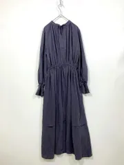 STUDIOUS ステュディオス 209110001 定価20900円 ツイルギャザー 2WAYロング ワンピース size1/グレー  ■■レディース