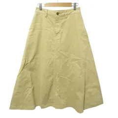 美品 Theory セオリー ストレッチ ツイルロングフレアスカート 0 ベージュ レディース 古着 中古 USED