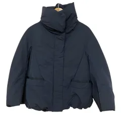 美品 UNIQLO +J ユニクロ ジルサンダー ハイブリッドダウンジャケット 211-432604 M ネイビー レディース 古着 中古 USED