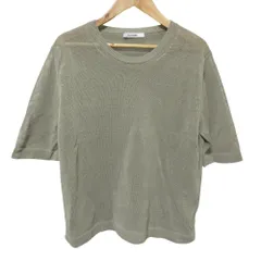 美品 SLOANE スローン 半袖 シアーニット セーター サイズ2 グレー レディース 古着 中古 USED