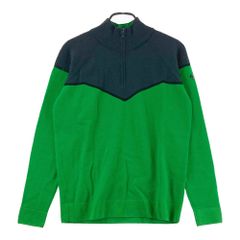 DESCENTE GOLF ハーフジップ ニット セーター ダークグレー L - メルカリ