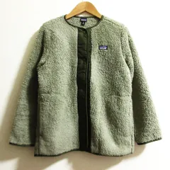 良品 patagonia パタゴニア ガールズロスガトスカーディガン 65440 サイズXL カーキ レディース 古着 中古 USED
