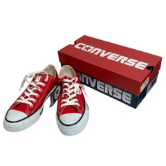 未使用 CONVERSE コンバース ALL STAR OX オールスター オックス キャンバス スニーカー M9696 24cm レッド レディース 古着 中古 USED