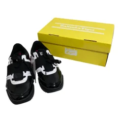 未使用 Onitsuka Tiger オニツカタイガー D-TRAINER ローカット スニーカー 24cm ブラック レッド レディース 古着 中古 USED