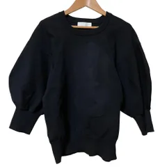 美品 22AW GALLARDAGALANTE ガリャルダガランテ ラグランボリュームスリーブニット プルオーバー サイズF ネイビー レディース 古着 中古 USED