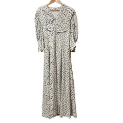 美品 SNIDEL スナイデル ビッグカラークラシカルワンピース サイズ0 アイボリー レディース 古着 中古 USED