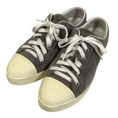 良品 PRADA SPORTS プラダスポーツ スウェードスニーカー 38 約25cm グレー レディース 古着 中古 USED