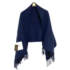 未使用 25AW LAPUAN KANKURIT ラプアンカンクリ ポケットショール 25098923000930 ネイビー  レディース 古着 中古 USED