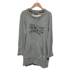 良品 BURBERRY BLUE LABEL バーバリー ブルーレーベル スウェットトレーナー 38 グレー レディース 古着 中古 USED