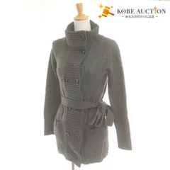 ■ MAYSON GREY カーディガン 長袖 トップス ニット ボタン ベルト付き レディース 2 (S相当) グレー