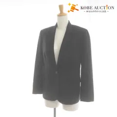 ■ BURBERRY LONDON バーバリーロンドン ジャケット アウター ボタン ポケット レディース UK10 ネイビー系