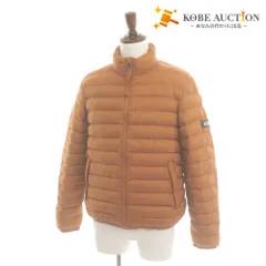 ■ AIGLE エーグル ダウンジャケット アウター ファスナー ボタン 無地 メンズ S オレンジ系のサムネイル