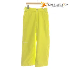 ■ DESCENTE デサント スキーパンツ ボトムス スキーウェア スノーボード メンズ S イエロー 未使用 ショルダーバンド付き