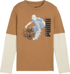 【正規品取扱店･新品】 プーマ ウェア キッズ 子供靴 MID90S レイヤード ロングスリーブ Tシャツ B 691132 PUMA