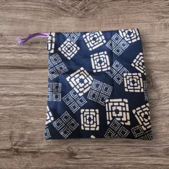 シンプルな巾着2点セット　和柄・花柄