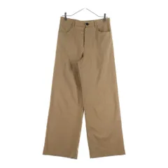 MARNI (マルニ) 21AW WIDE SLACKS PAMA0264U0TW839 ウール ワイドスラックスパンツ ベージュ レディース