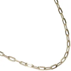 ネックレス K18YG ペーパークリップ チェーンネックレス