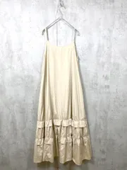 美品 apart by lowrys アパートバイローリーズ フリル キャミソール ワンピース sizeF/ベージュ ■■レディース