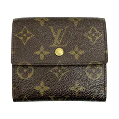 ◆◆LOUIS VUITTON ルイヴィトン 3つ折り財布 モノグラム ポルトモネビエカルトクレディ M61652 ブラウン