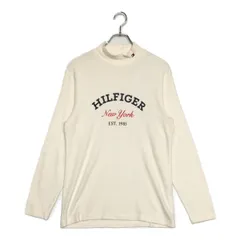 中古 メンズ トミーヒルフィガーゴルフ TOMMY HILFIGER GOLF 長袖シャツ LL 白 ホワイト ハイネック 微起毛素材