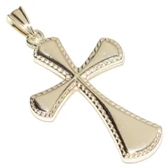 ペンダントトップ K18YG クロス