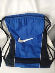 ＮＩＫＥ　90s　ナップサック　青　やや汚れ傷あり