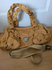 牛革　ショルダーバッグ　ハンドバッグ　ボストンバッグ　旅行カバン　大容量