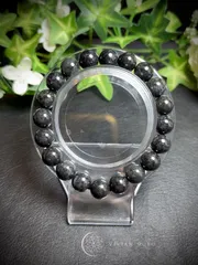 💎天然石✨️ 高品質✨️超希少✨️ミャンマー産 黒翡翠  ブレスレット  レディース＆メンズ   E819