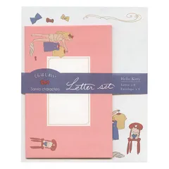 新品 レターセット くらはしれい×サンリオキャラクターズ ハローキティ【お洋服】かわいい K03-AHZ-