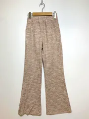 新品 clear クリア 20401-113741 定価4620円 ストレッチツイードフレア パンツ sizeF/ピンク ■■レディース