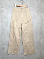 le.coeur blanc ルクールブラン 3086054926 定価12100円 バックベルトタックワイド パンツ size38/ベージュ ■■レディース