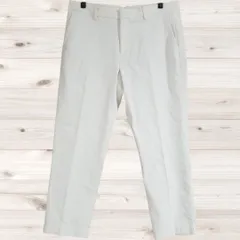 A1134 ユニクロ UNIQLO ワーク カーゴパンツ ズボン 白 無地 綿/コットン