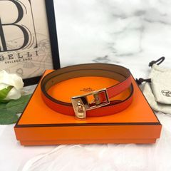 鑑定済み 】エルメス 《 ラッキー 》 15 120 U刻印 オレンジ系