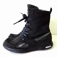リーボック Reebok ブーツ イージートーン パッション EASYTONE PASSION ショートブーツ 裏起毛 スエード レザー 23.0cm チャコールブラック 黒 くつ 靴 シューズ