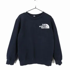 ザノースフェイス THE NORTH FACE スウェット トレーナー クルーネック NTJ62262 FRONTVIEW CREW フロントビュー 裏起毛 ロゴ 刺繍 トップス 130cm 紺 ネイビー 国内正規品